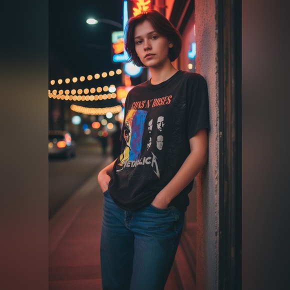 Guns N' Roses and Metallica Graphic T-Shirt - Picture 2 of 7